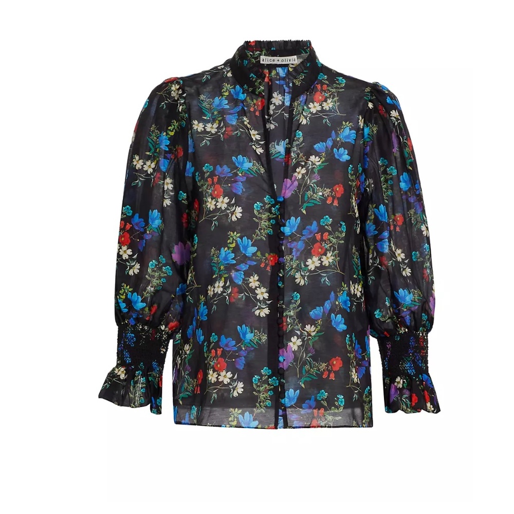 Alice and Olivia Ilan Floral Blouse